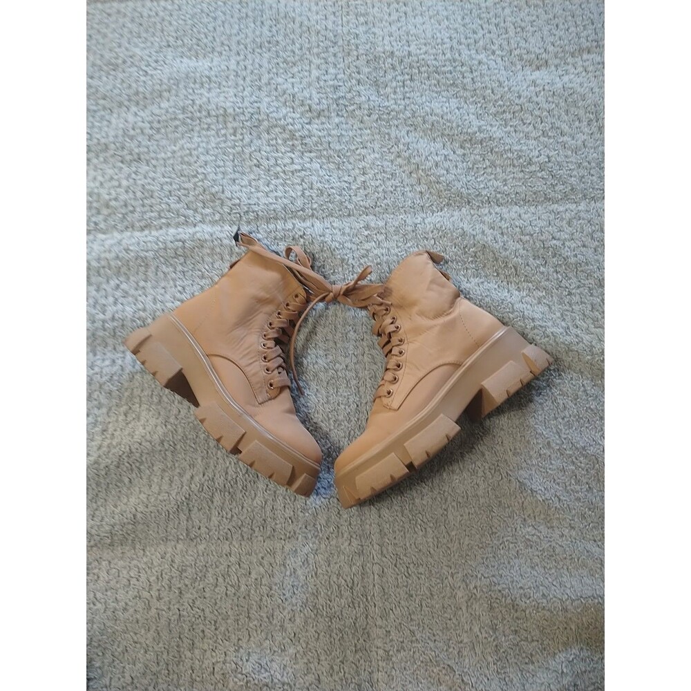Steve Madden Platform Boots 5.5 Y2K Outdoor Camel